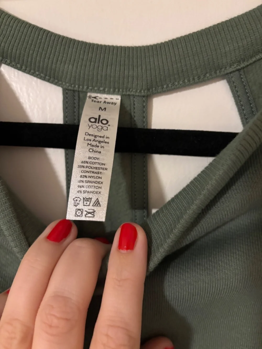 NWT Alo open back mesh top
